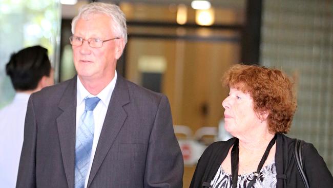 William Spedding with his wife outside the downing centre courts. Picture: John Grainger