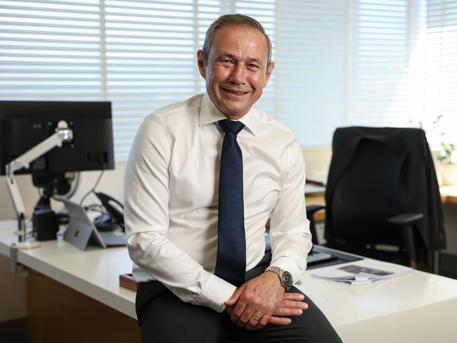 7/1/2025WA Premier Roger Cook in his office at Dumas House, Perth.Pic Colin Murty