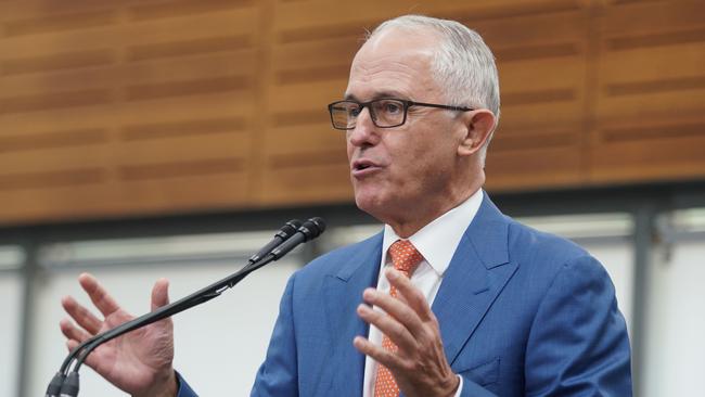 Malcolm Turnbull during the announcement of the Western Sydney City Deal yesterday. Picture: AAP