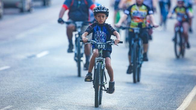 William Borges in the Top End Gran Fondo in Darwin. Picture: Glenn Campbell