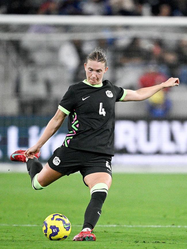 Clare Hunt returned in the game against Colombia. Picture: Orlando Ramirez / GETTY IMAGES NORTH AMERICA