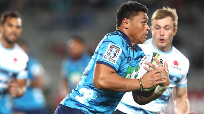 Caleb Clarke slices through the Waratahs defence. Picture: Getty Images