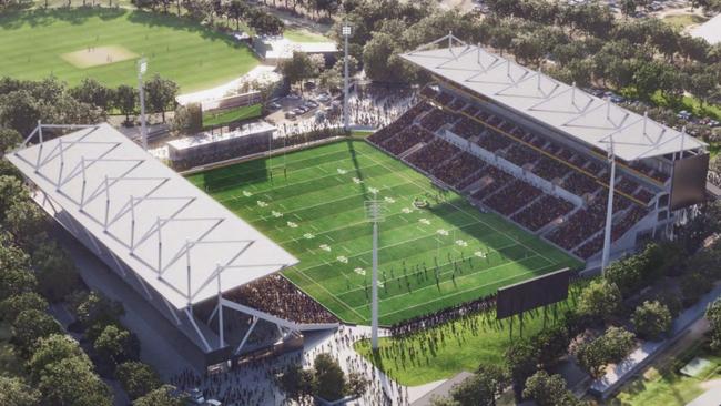 Penrith Stadium and an adjacent proposed development