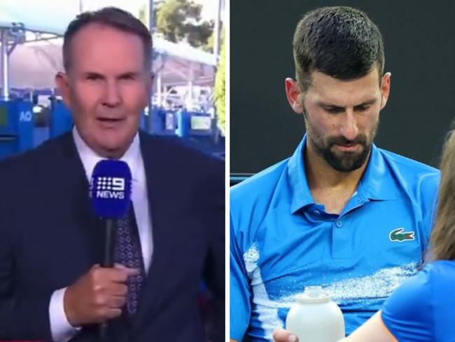 Tony Jones has been called out for his rogue comments on Novak Djokovic.