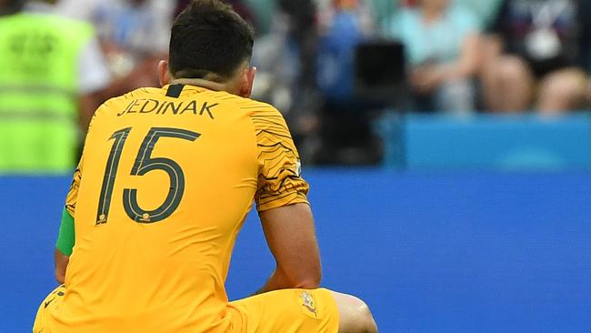 Elimination was a deflating experience for Mile Jedinak. Picture: AAP.