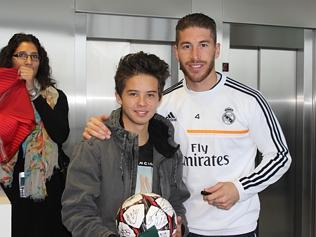 Villareal with Sergio Ramos.