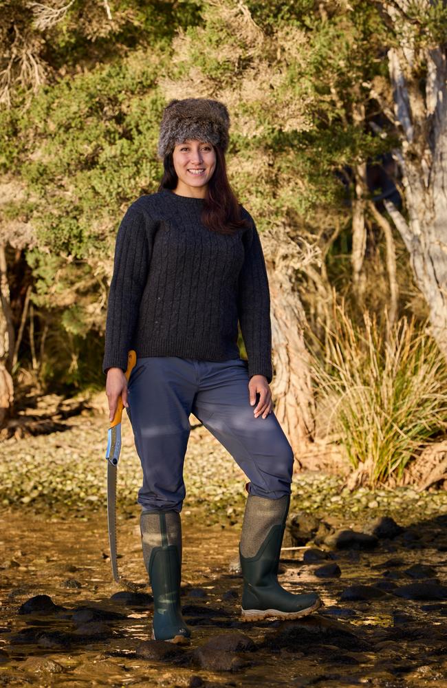 Alone Australia season three – Tasmanian contestant Corinne Ooms. Picture: Narelle Portanier