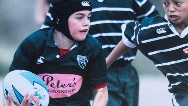 Ben Donaldson as a young rugby player at Randwick. Pic: Supplied.