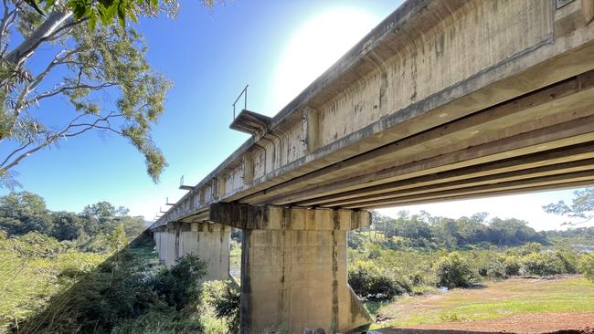 George L. Vickers Bridge in Marian, where a 73-year-old council contractor fell 10m to their death in the early hours of June 14, 2024. Picture: Janessa Ekert