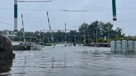 Olympian and Penrith local Jessica Fox has never seen flooding like this before. Pic: Supplied.