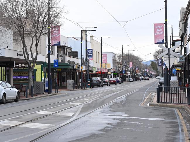 Jetty Rd, Glenelg betwen 2pm-3pm on Thursday. Picture: Keryn Stevens