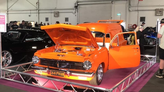 Ian Wood's EH panel van named La Catrina custom design and built by Dubbo's Stripped Back Customs.