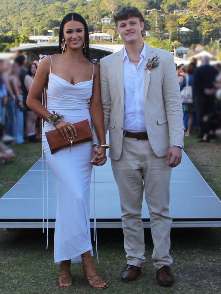 Maggie and Tyler at the St Ursula's College Formal.