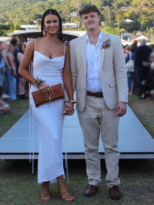 Maggie and Tyler at the St Ursula's College Formal.