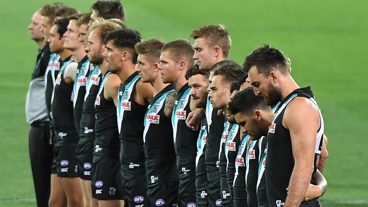 Port Adelaide has suffered consecutive defeats. Photo: AAP Image/Julian Smith