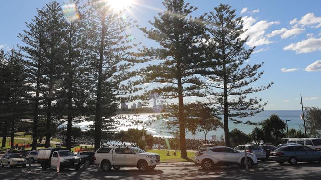 The view from the front fence of 10 Goodwin Terrace. Picture: Glenn Hampson.