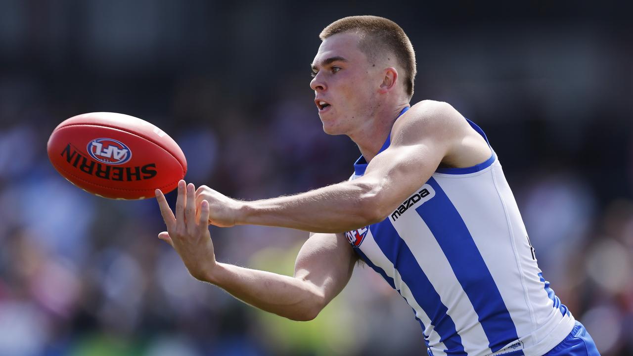 Mick is tipping North Melbourne’s Colby McKercher to win the 2024 AFL Rising Star award. Picture: Michael Klein