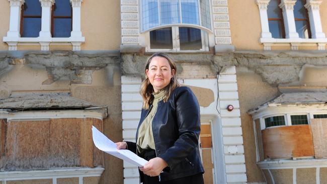 Fiona Fiorinotto the new owner of historic mansion Davaar House, South Terrace Adelaide on Tuesday May 18th 2021 - Picture: Michael Marschall