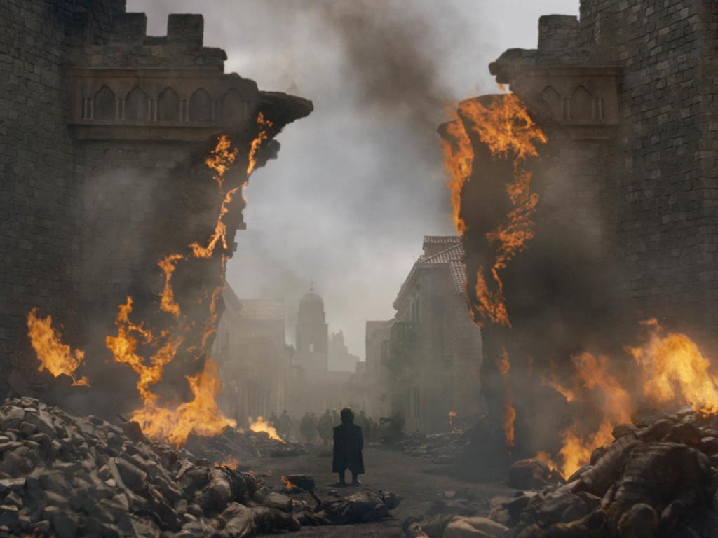 The special effects looked incredible during the razing of King’s Landing, but social media critics complained it didn’t feel believable within the show’s reality. Picture: Supplied/ HBO