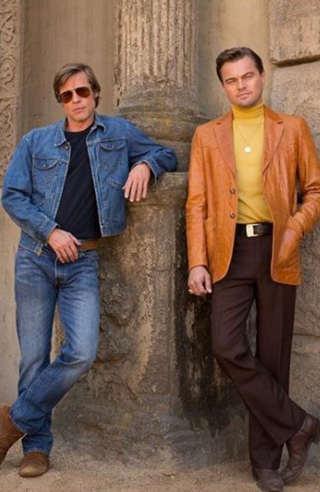 Leonardo DiCaprio and Brad Pitt gives fans a sneak peek of their outfits in the film One Upon a Time in Hollywood. Picture: leonardodicaprio/Instagram