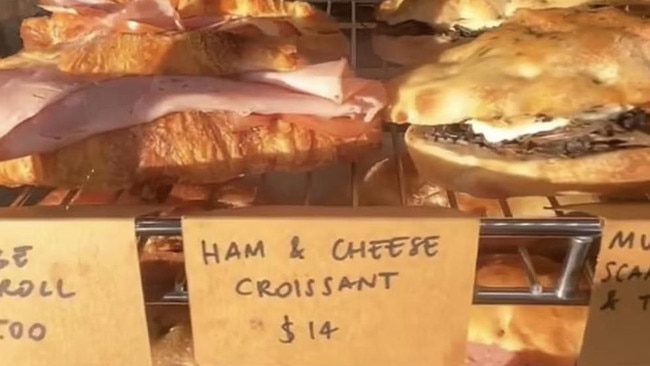 A $14 croissant in Melbourne sparked frustration. Picture: Supplied