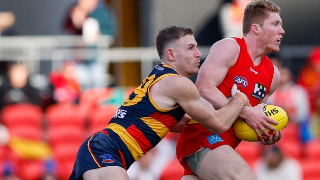 Rory Laird is just ‘a little beat up’ after Sunday’s loss to Gold Coast. Picture: Getty Images