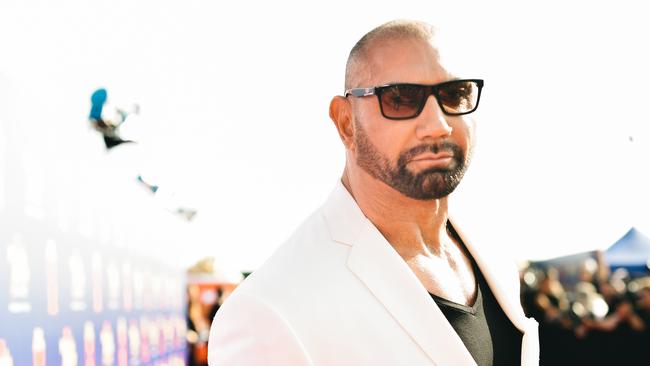 Dave Bautista first found fame as a professional wrestler. Picture: Matt Winkelmeyer/Getty Images for MTV