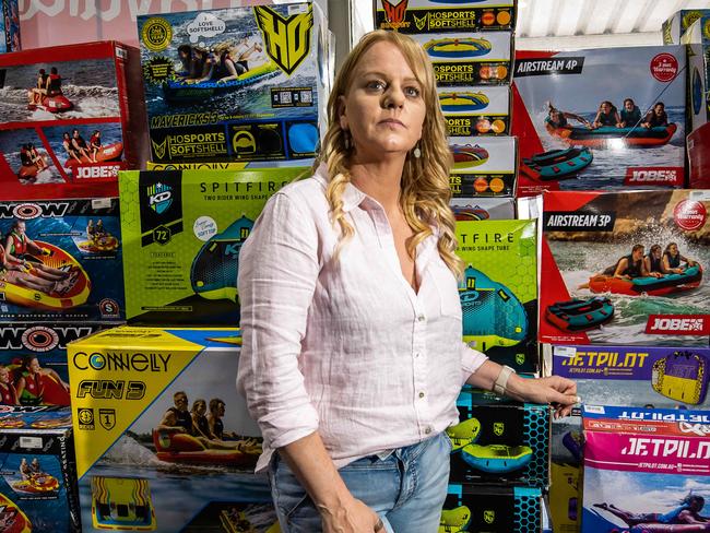 Kylie Rochow, Deja Vu Ski Shop owner in Mannum, on November 23rd, 2022.Picture: Tom Huntley