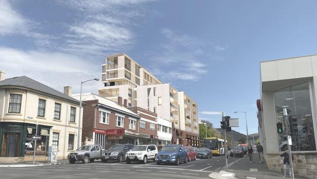 Macquarie Street Apartments artist impressions looking up the street. Picture: SUPPLIED