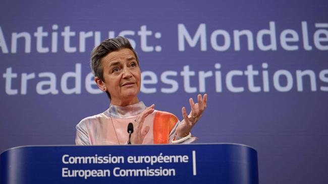 European Commission vice-president Margrethe Vestager. Picture: AFP