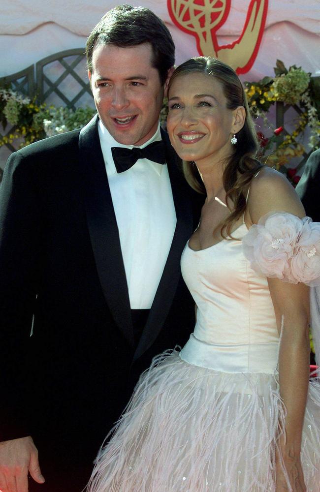 Matthew Broderick and Sarah Jessica Parker arrive at the 2000 Emmys.