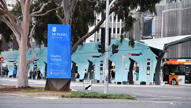 Monash University in Clayton. Picture: Andy Brownbill