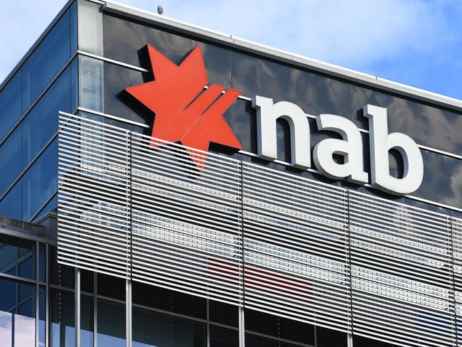 NAB was the best performer among the big four banks when the ASX opened today. Picture: AAP