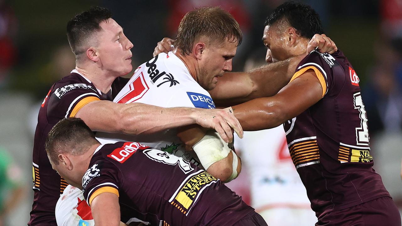 Jack de Belin made his NRL return against the Broncos. Picture: Getty Images