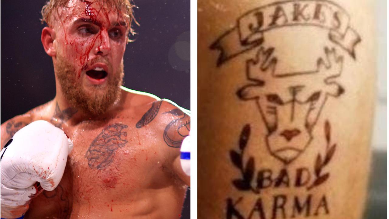 Jake Paul has been called out by a world champion boxer via tattoo. Credit: Getty Images / Instagram.