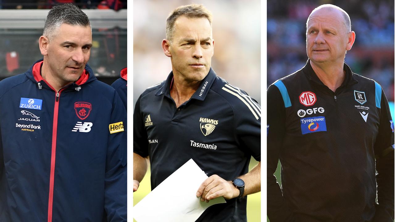 Adem Yze, Alastair Clarkson and Ken Hinkley.