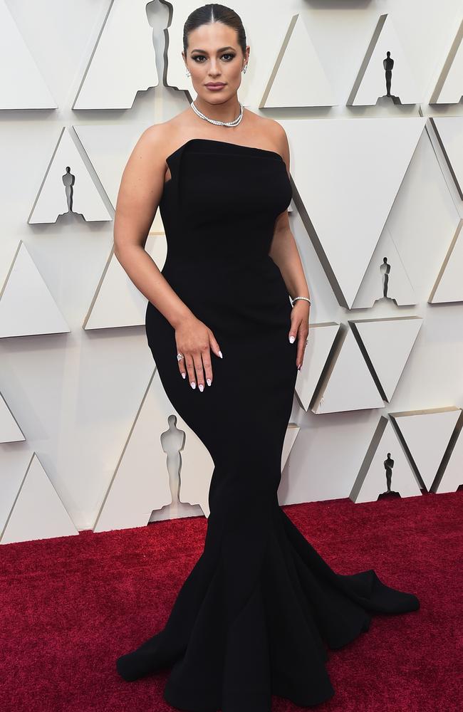 Ashley Graham arrives at the Oscars on Sunday, Feb. 24, 2019, at the Dolby Theatre in Los Angeles. (Photo by Jordan Strauss/Invision/AP)