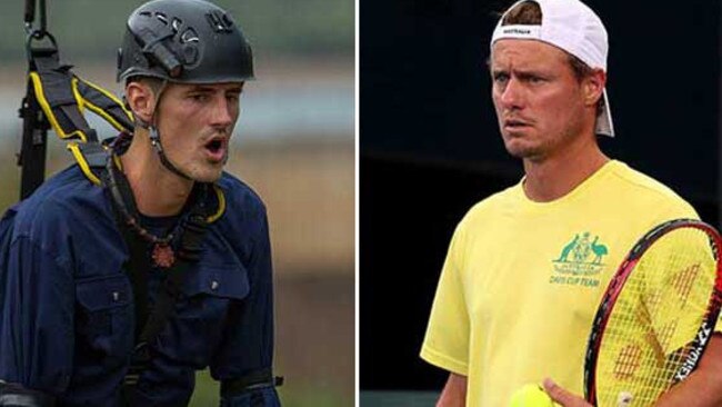 Bernard Tomic’s move to go on I’m a Celebrity... Get Me Out of Here is strange, Lleyton Hewitt says.