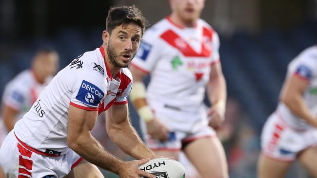 Ben Hunt starred in the Dragons’ first win of the season. Picture: AAP/Brendon Thorne