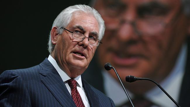 Exxon Mobil chairman and CEO Rex Tillerson, Donald Trump’s pick for secretary of state. Picture: AFP