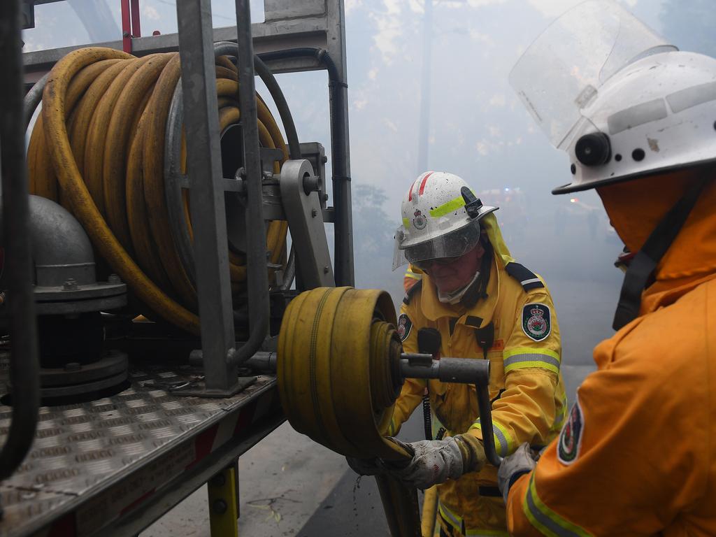 NSW Rural Fire Service said they are un “uncharted territory” with the flames. Picture: AAP Image/Dan Himbrechts