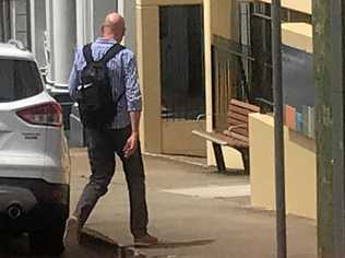 Timothy Mulherin in Mary St after being dealt with in Gympie District Court this week. Picture: Arthur Gorrie