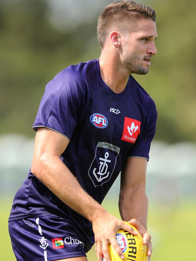 Jesse Hogan has been sidelined indefinitely by Fremantle. Picture: Getty Images. 