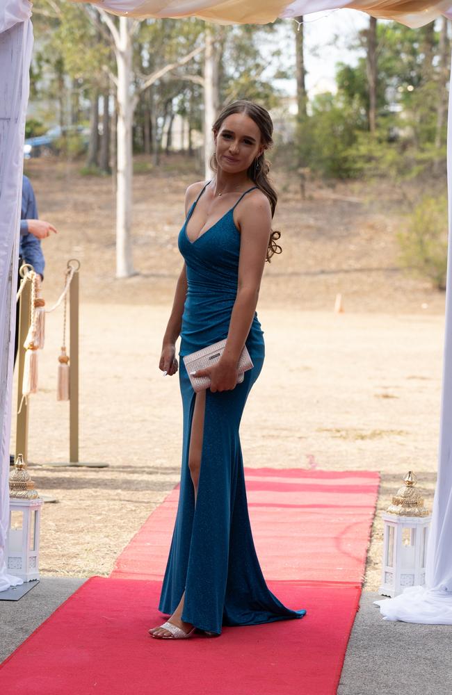 Zaida Williams arrives at the Gympie State High School formal 2023. November 16, 2023. Picture: Christine Schindler