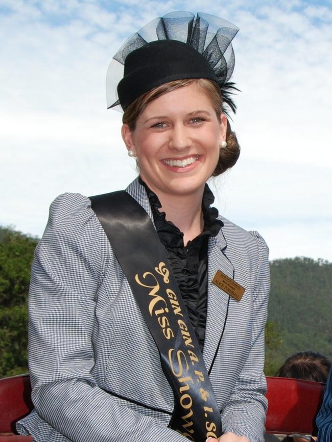 In 2011 Alice Turnbull represented Gin Gin and the Central Queensland Sub-Chamber in the state finals of the Miss Showgirl competition at Brisbane's Exhibition.