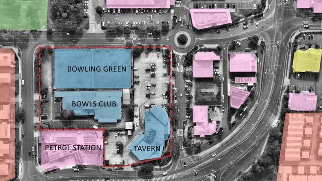 Aerial shots of the proposed development at Pacific Paradise.