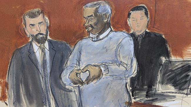 Sean ‘Diddy’ Combs is escorted US Marshals on the first day of trial on May 12 in New York. Picture: Elizabeth Williams via AP
