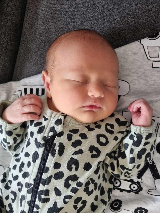 Olivah Rushin, two weeks old. Olivah is a handsome two week old baby boy who melts the hearts of everyone he meets. Although he is only two weeks old, Olivah is a smiley bubba who enjoys every kiss and hug he gets from his older brother Elijah.