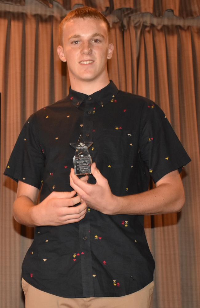 Jake Pettigrew was named runner up junior male athlete of the year at Magpies awards night, October 29, 2021. Picture: Matthew Forrest