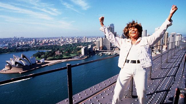 Turner on the Sydney Harbour Bridge in 1995.